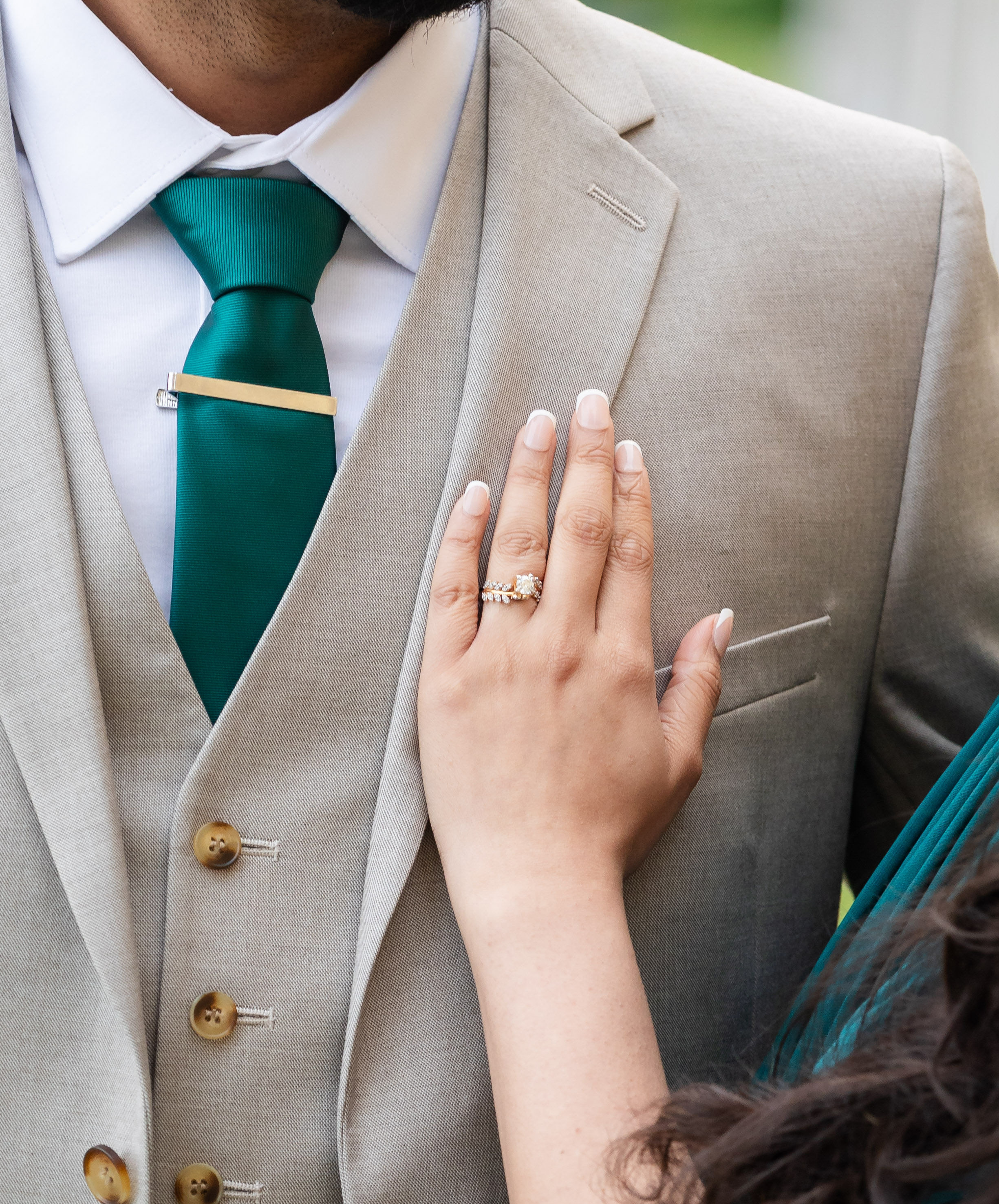 Engagement ring detail